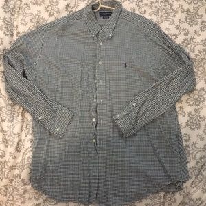 Forest Green Checkered Ralph Lauren Button Down